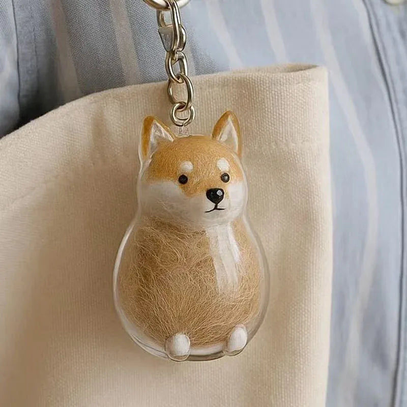 Pet Hair Memory Keychain