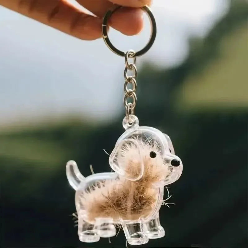 Pet Hair Memory Keychain