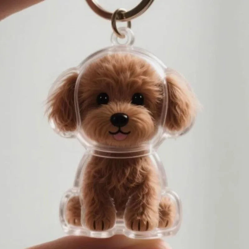 Pet Hair Memory Keychain